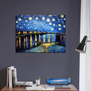 nuit étoilée sur le rhône van gogh