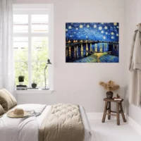 Tableau Nuit étoilée sur le Rhône Van Gogh nuit étoilée sur le rhône van gogh