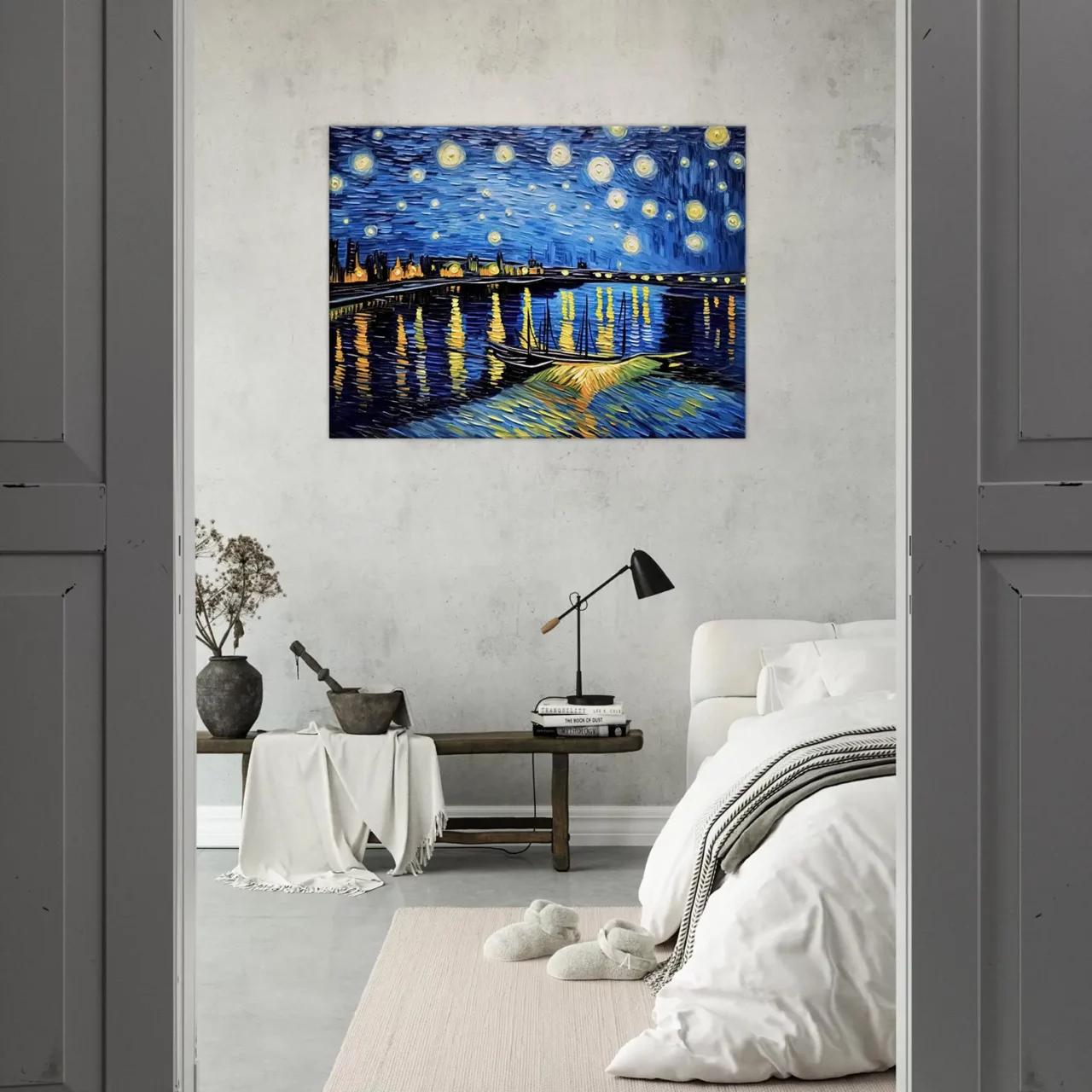 nuit étoilée sur le rhône van gogh