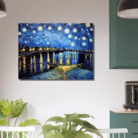 nuit étoilée sur le rhône van gogh