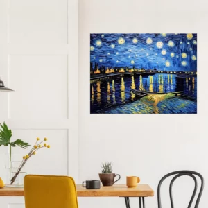 nuit étoilée sur le rhône van gogh