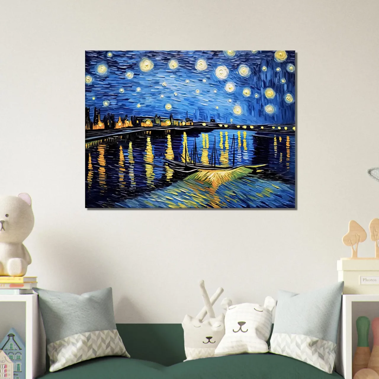 nuit étoilée sur le rhône van gogh