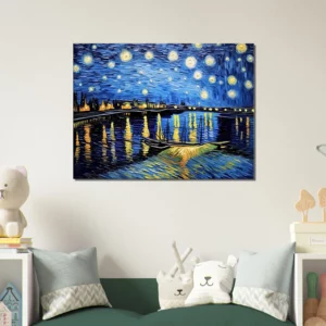nuit étoilée sur le rhône van gogh