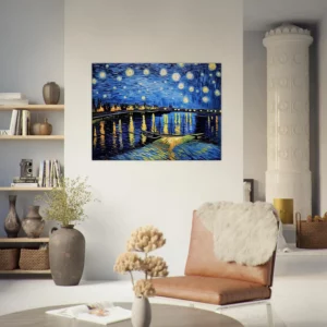 nuit étoilée sur le rhône van gogh