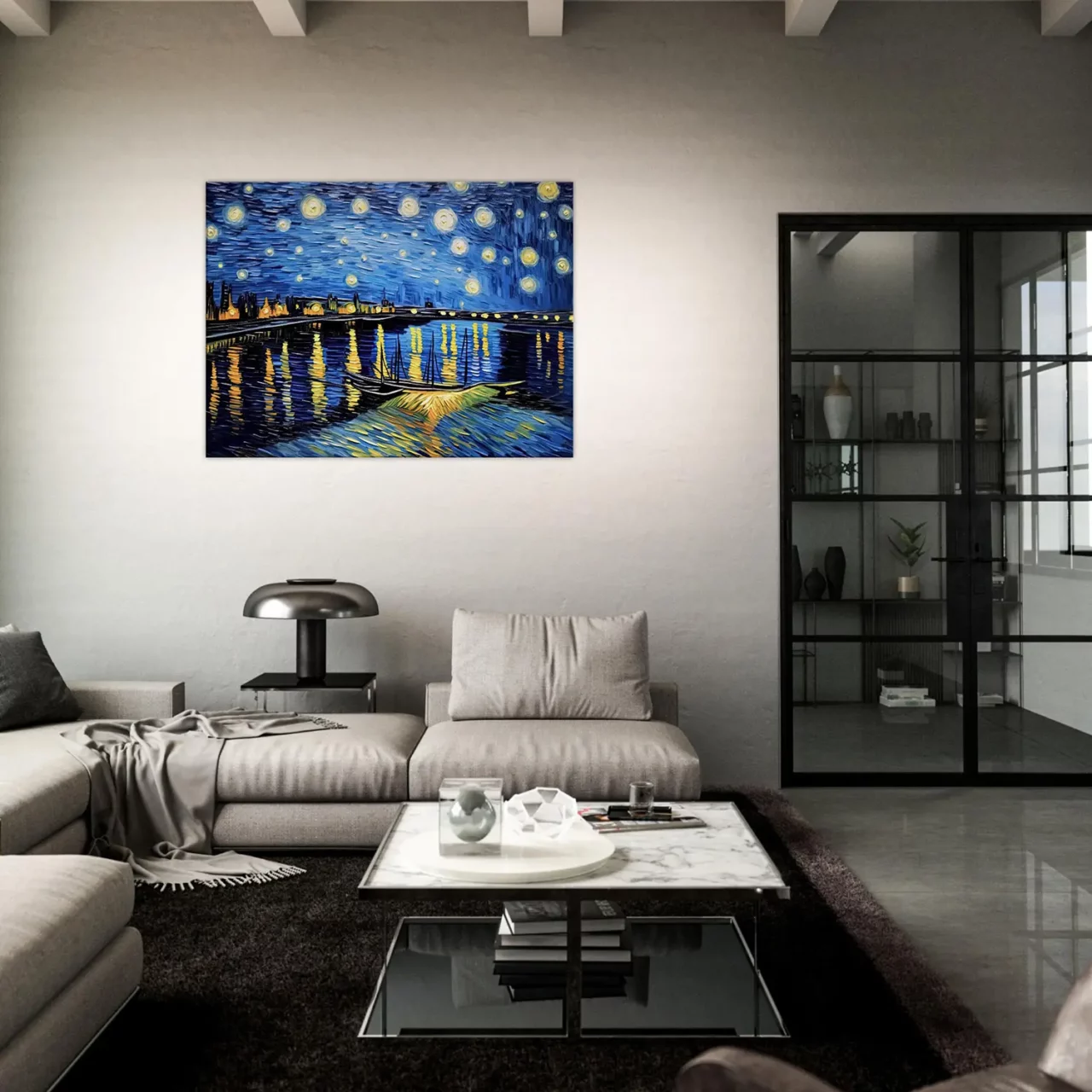 nuit étoilée sur le rhône van gogh