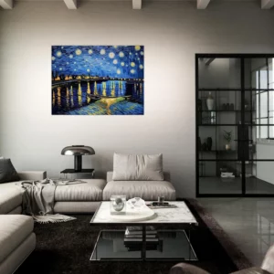 nuit étoilée sur le rhône van gogh