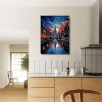 Reflets de Chicago au crépuscule reflets de chicago au crépuscule