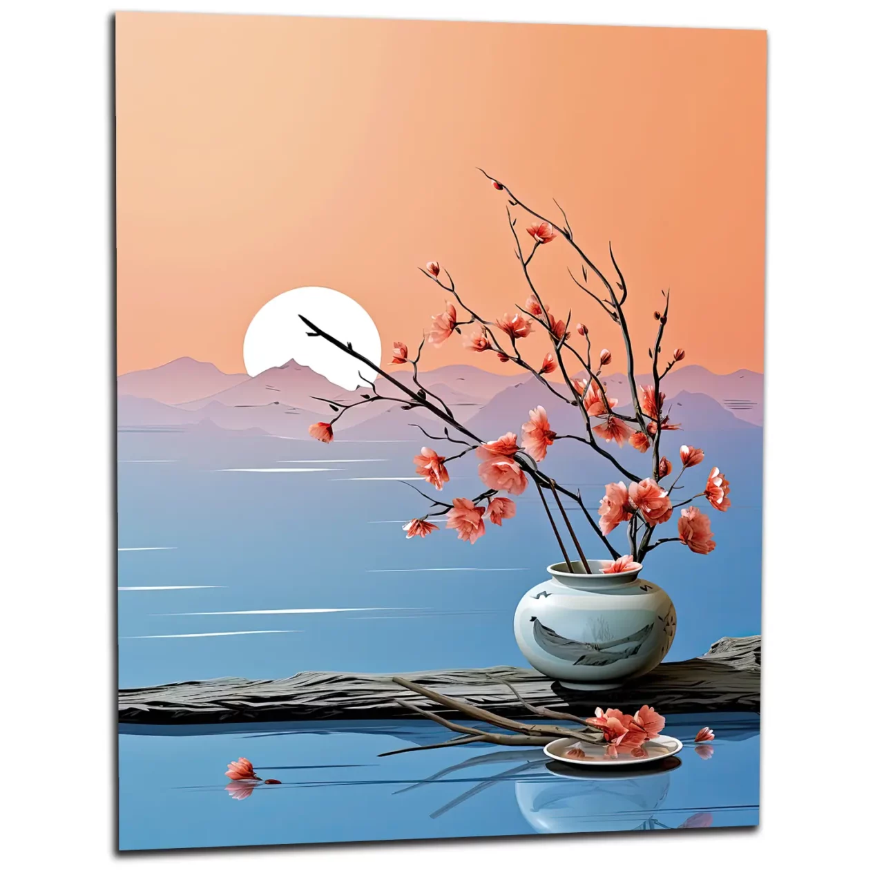 Cadre Reflets de Sérénité au Crépuscule Zen reflets de sérénité au crépuscule zen