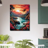 Rivière tropicale descendant des montagnes rivière tropicale descendant des montagnes