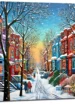 série hiver montréal peinture 1
