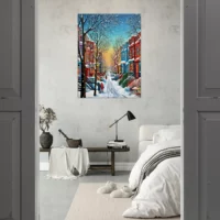 Toile Série Hiver Montréal – Peinture 1 série hiver montréal peinture 1