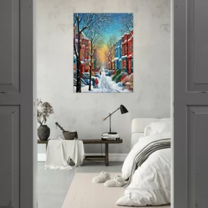 série hiver montréal peinture 1