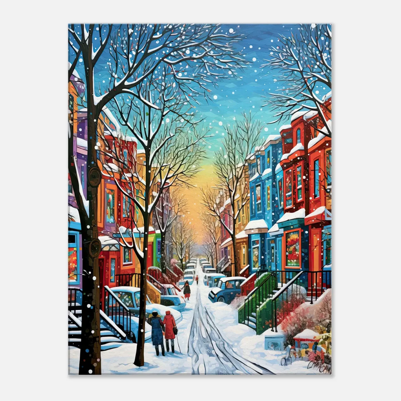 série hiver montréal peinture 1