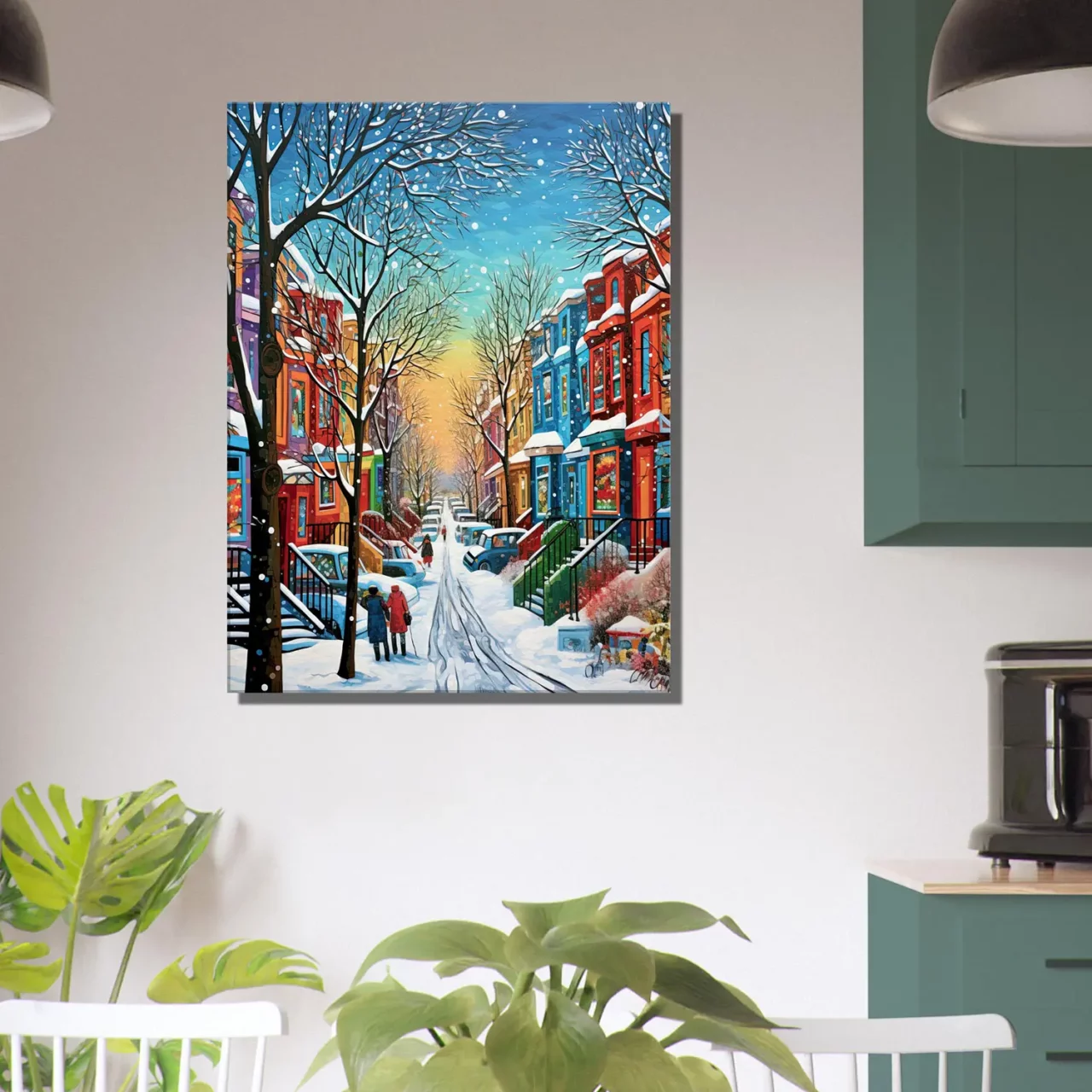 série hiver montréal peinture 1