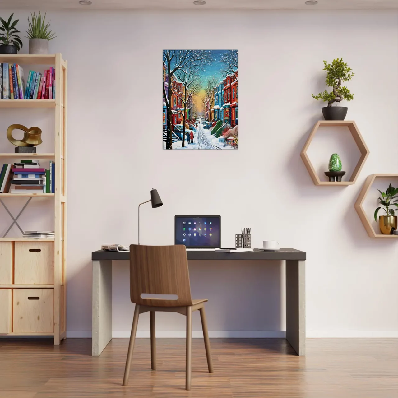 série hiver montréal peinture 1