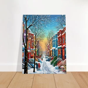 série hiver montréal peinture 1