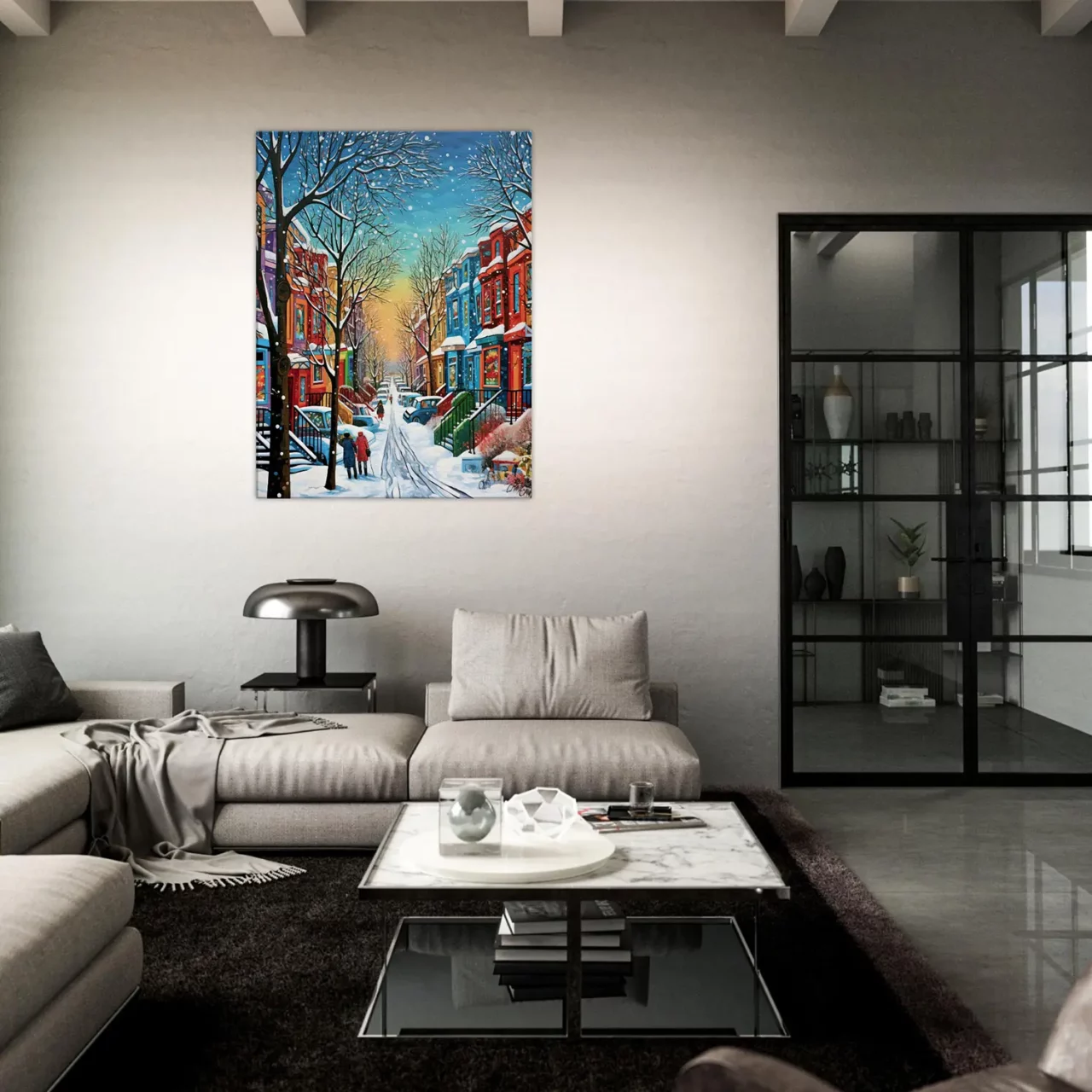 série hiver montréal peinture 1