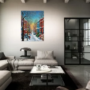 série hiver montréal peinture 1