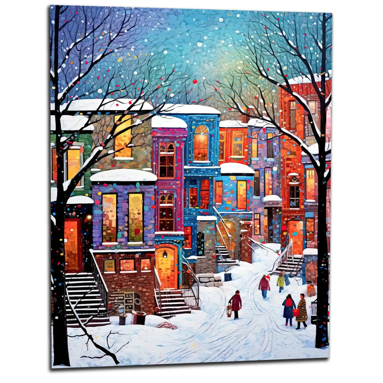 Toile Série Hiver Montréal – Peinture 2 série hiver montréal peinture 2