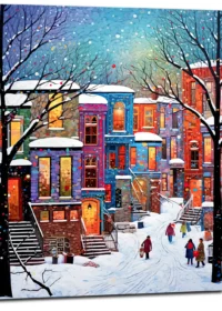série hiver montréal peinture 2