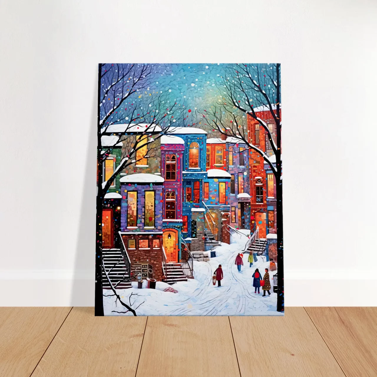 Toile Série Hiver Montréal – Peinture 2 série hiver montréal peinture 2