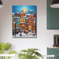 Toile Série Hiver Montréal – Peinture 3 série hiver montréal peinture 3