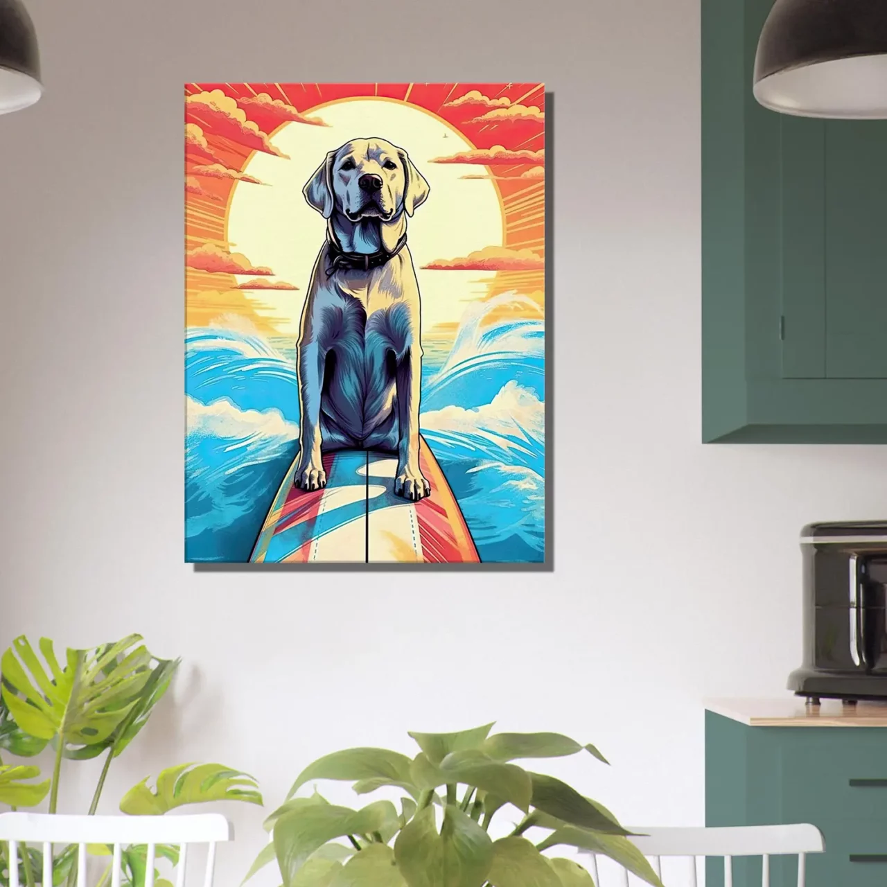 surfeur canin : aventure d'Été sur les vagues