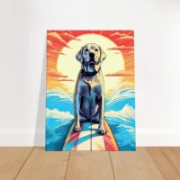 surfeur canin : aventure d'Été sur les vagues