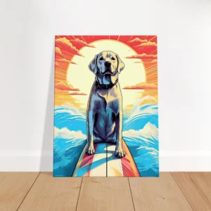 surfeur canin : aventure d'Été sur les vagues