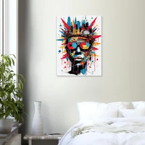 Tableau Urbanité Basquiat : Portrait Pop Art de New York urbanité basquiat : portrait pop art de new york