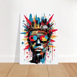 Tableau Urbanité Basquiat : Portrait Pop Art de New York urbanité basquiat : portrait pop art de new york