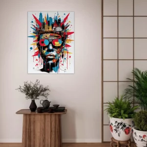 Tableau Urbanité Basquiat : Portrait Pop Art de New York urbanité basquiat : portrait pop art de new york