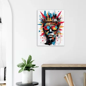 Tableau Urbanité Basquiat : Portrait Pop Art de New York urbanité basquiat : portrait pop art de new york