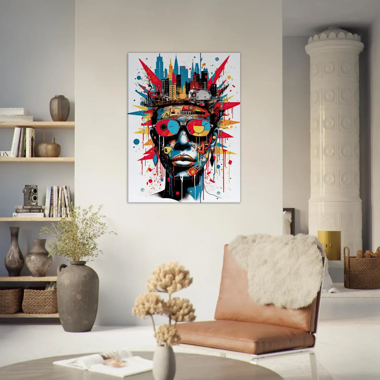 Tableau Urbanité Basquiat : Portrait Pop Art de New York urbanité basquiat : portrait pop art de new york