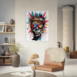Tableau Urbanité Basquiat : Portrait Pop Art de New York urbanité basquiat : portrait pop art de new york