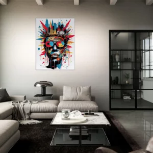 Tableau Urbanité Basquiat : Portrait Pop Art de New York urbanité basquiat : portrait pop art de new york