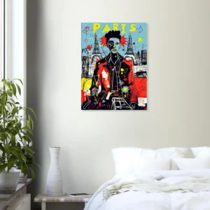 Tableau Vision artistique moderne de Paris par Basquiat vision artistique moderne de paris par basquiat