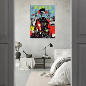 Tableau Vision artistique moderne de Paris par Basquiat vision artistique moderne de paris par basquiat