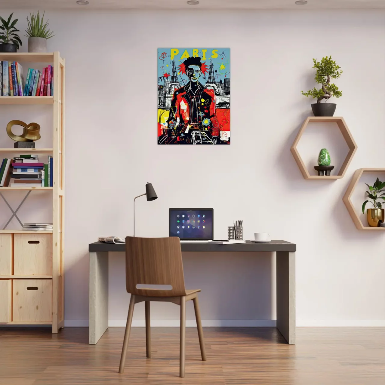 Tableau Vision artistique moderne de Paris par Basquiat vision artistique moderne de paris par basquiat