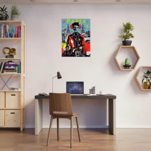 Tableau Vision artistique moderne de Paris par Basquiat vision artistique moderne de paris par basquiat