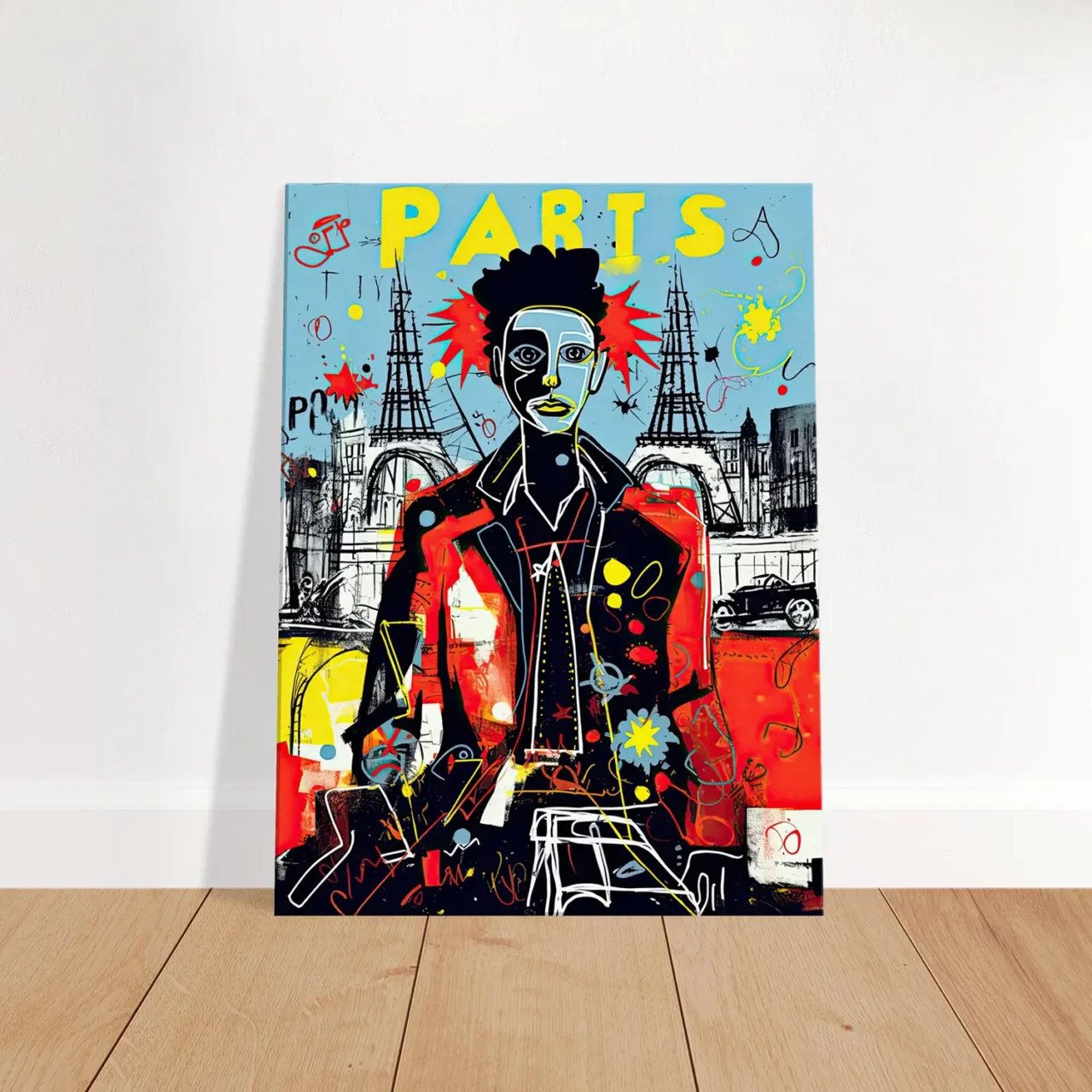 Tableau Vision artistique moderne de Paris par Basquiat vision artistique moderne de paris par basquiat