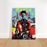 Tableau Vision artistique moderne de Paris par Basquiat vision artistique moderne de paris par basquiat