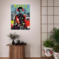 Tableau Vision artistique moderne de Paris par Basquiat vision artistique moderne de paris par basquiat