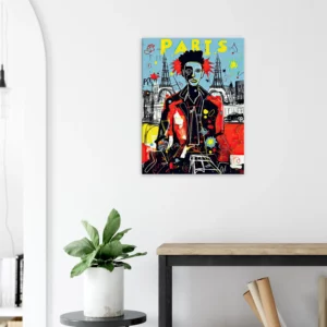 Tableau Vision artistique moderne de Paris par Basquiat vision artistique moderne de paris par basquiat