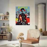 Tableau Vision artistique moderne de Paris par Basquiat vision artistique moderne de paris par basquiat