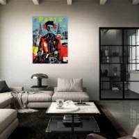 Tableau Vision artistique moderne de Paris par Basquiat vision artistique moderne de paris par basquiat