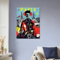 Tableau Vision artistique moderne de Paris par Basquiat vision artistique moderne de paris par basquiat