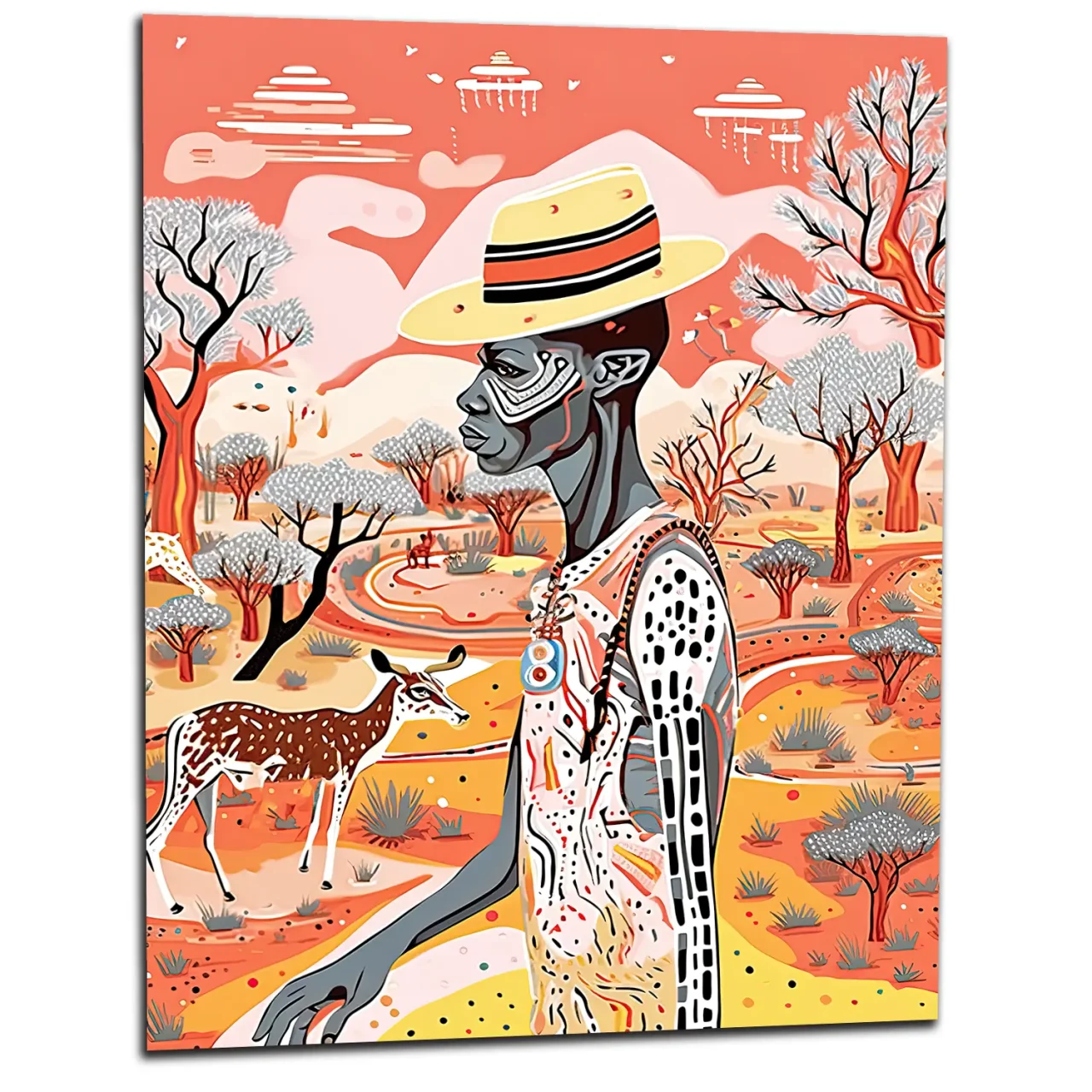 art australien pastel et aborigène