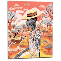 Tableau d’Art Australien pastel et Aborigène art australien pastel et aborigène