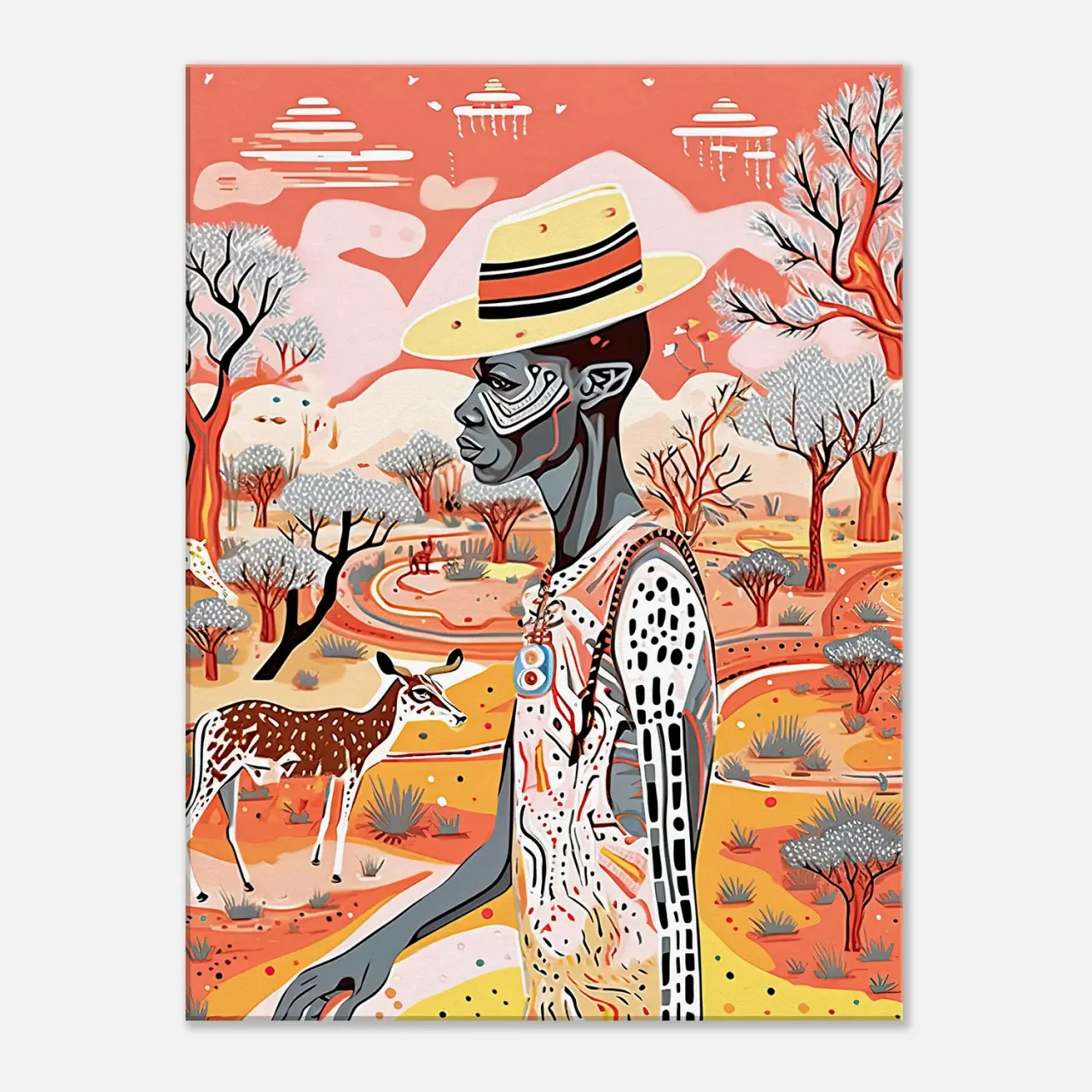 art australien pastel et aborigène